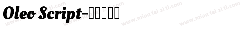 Oleo Script字体转换